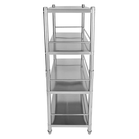 Badass Four Tier Stainless Steel Shelves Heavy Duty Bulk Storage Rack With Wide Adjustable Spacing And Bombproof 800 Pound Capacity Built For Kitchen Warehouse Jobs