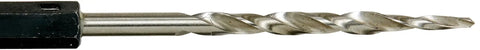 Heavy Duty Tapered Drill Bit With Four Cutter Countersink For Quick Drilling And Counterboring In One Smooth Pass Precision Nine Sixty Fourth Inch Size close-up view.