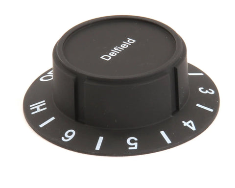 Infinite Control Knob Bagged 3234557-S Replacement Handle For Commercial Refrigeration, black finish with numbered dial