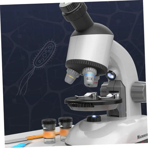 Kid Friendly High Definition Microscope Learning Set For Safe Easy Observation And Hands On Science Exploration