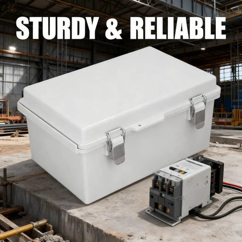 Weatherproof ABS Electrical Enclosure 190x290x140mm Outdoor Junction Box With Stainless Steel Latch for control panels in industry site