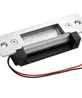 Heavy Duty Electric Door Strike Lock With Adjustable Fail Secure And Fail Safe Modes showcasing stainless steel and black housing.