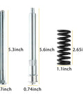 Door Hinge Pin And Bushing Repair Kit With Roller Pins For Chevy GMC Trucks Suburban Tahoe Compatible Hinges Durable Zinc Plated Steel Includes 4 Hinge Pins And 2 Roller Pins with dimensions