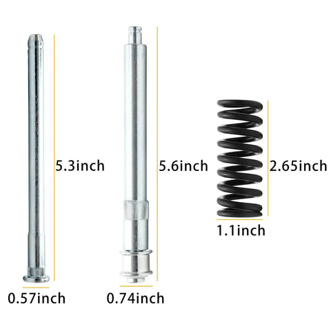 Door Hinge Pin And Bushing Repair Kit With Roller Pins For Chevy GMC Trucks Suburban Tahoe Compatible Hinges Durable Zinc Plated Steel Includes 4 Hinge Pins And 2 Roller Pins with dimensions