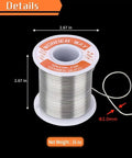 Sn60 Pb40 Solder Wire 2.0mm No Flux Core For Stained Glass Copper Foil Tiffany Lamps And Church Glass Restoration 16oz spool