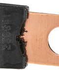 Close-up of 200A Mega AMG Fuse in black, copper contact visible, for marine and power systems, fits Mega AMG Fuse Block 5006.