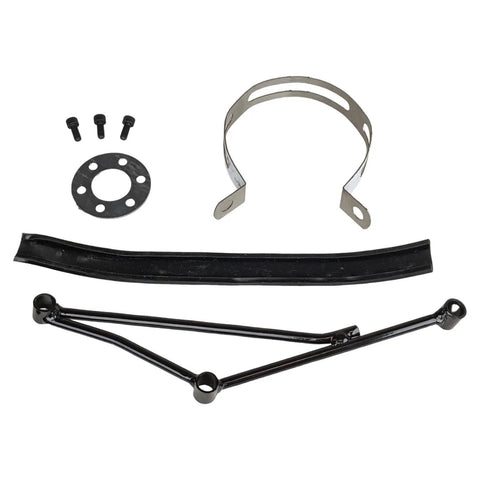High Performance GY6 50cc Exhaust System Muffler Bolt On For Scooter Moped Fits TaoTao Jonway Kymco 139QMB mounting hardware