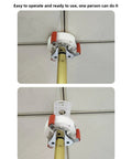 Close-up of the Heavy Duty Smoke Detector Removal Pole With Quick Snap Abs Head extending to ceilings for easy alarm swaps.