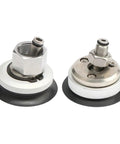 Puykb-120 Industrial Pneumatic Suction Cup Chuck With Durable Rubber Gripper For Precise Handling And Heavy-Duty Manipulator Automation Tasks - close-up view of two rubber suction cup chucks.