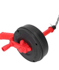 65 Manganese Steel Drain Auger Heavy Duty Pipe Snake with red handles for clearing stubborn clogs in sink and toilet.