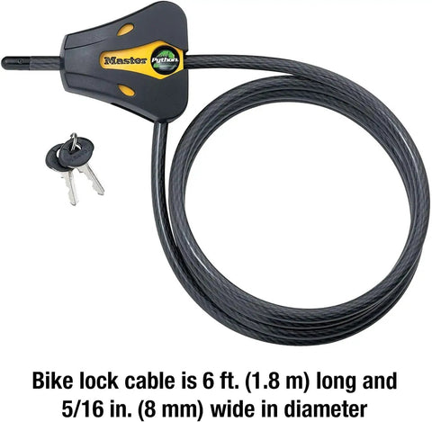 Keyed Alike Trail Camera Cable Locks 4 Pack With 8 Keys Adjustable Python Locks Camouflage Finish Ideal For Outdoor Security