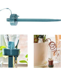 Set It And Forget It Plant Irrigation Timers For Auto Watering In Your Garden Home Dorm Greenhouse 10 Pack Convenient Timed Watering System Keeps Plants Hydrated While Youre Away. Teal plastic plant irrigation timer stake with drip line