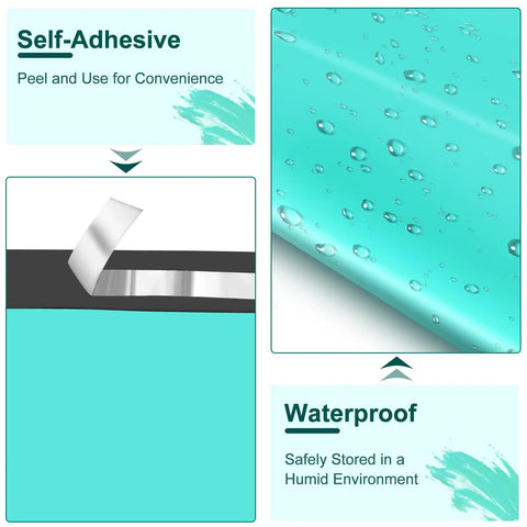 Heavy Duty Teal Poly Mailers 10x13 Inch 200 Pack Featuring Quick Seal Adhesive Strip Waterproof And Tear Proof Shipping Bags That Are Straight Up Built Different For Your Daily Grind