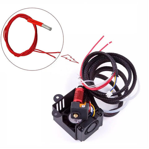 24V 40W Heater Cartridge For 3D Printer Hotend 6mm Stainless Steel With 1.5M Lead Pack Of 3, compatible with Ender and Prusa models.