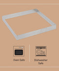 Perforated Square Tart Ring 8x8x0.8 Inches For Golden Crispy Tarts No Fuss Release Easy Clean Game Changing Perforations