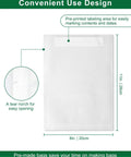 Quart Vacuum Sealer Bags For Food 8x11 Inch With Pre Printed Label Area BPA Free Pb Free Phthalate Free Freezer Safe Microwave Safe Sous Vide Ready Reusable Food Storage Bags To Keep Food Fresh shown with label area and tear notch
