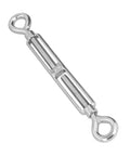 Heavy Duty 304 Stainless Steel Wire Rope Turnbuckle Tensioner with Adjustable Grip, M16 size for quick setup.
