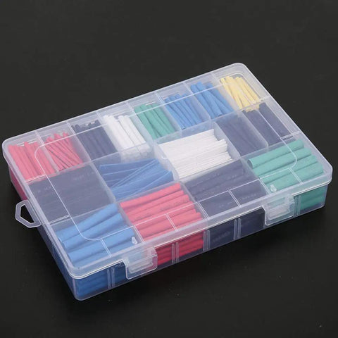 Dope 670 Piece Mixed Color Heat Shrink Cable Sleeve Kit For Wire Identification Garage Workshop Auto Mechanic Projects And Electrical Repairs With Flame Retardant Durable Pe Material You Gotta Get. mixed-color heat shrink tube kit in storage case