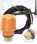 Get Fresh 5 Pcs QQ150 TIG Welding Torch Consumables Kits Brass bolt orange back cap with secure fit for welding.