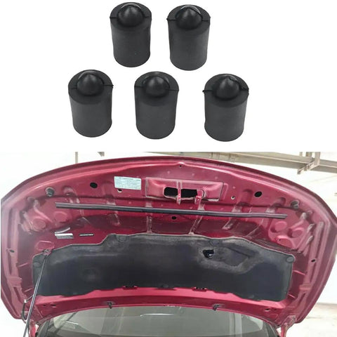 Get Your Ride Quiet Again With This 5 Pack Car Hood Stop Buffer Rubber Bumpers For Nissan Altima Models From 2019 To 2025 Featuring Premium Durable Rubber Pad Material That Totally Stops Annoying Chirp And Squeak Noises Caused By Loose Panels. 5 black rubber hood stoppers for Nissan Altima 2019-2025