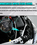 Windshield Washer Fluid Reservoir Cap Replacement For Chevy Buick Cadillac GMC Durable Black Plastic Tank Cap installed in engine