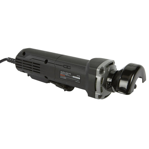 Side view of Three Inch Electric Cutoff Tool With Six Amp Motor, High Speed Up To 20k RPM, Heavy Duty Metal Cutter for fabrication