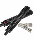 10 Amp 1000 Volt Solar Fuse With Inline Fuse Holder IP67 Waterproof 2 Pack PV Panel String Fuse With Male And Female Connectors