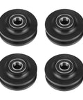 Heavy Duty Sliding Barn Door Wheel Set for Cabinets and Windows, Quiet Smooth Roller Pulleys, Durable Zinc Alloy and Nylon Wheels