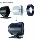 Bezel Oil Pressure Gauge Kit 0-100psi, 52mm, exploded view: black housing, silver ring, blue bezel; sensor & bracket.