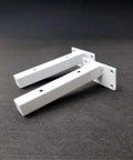 Legit Heavy Duty Industrial Shelf Brackets, Concealed Wall Mount Steel Supports for DIY Floating Shelves, white iron hardware.