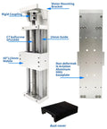 Components of Sliding Table Linear Guide Rail Motion Stage For CNC Router with SFU1605 ball screw and NEMA34 motor mount