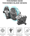 Heavy Duty Electric Drill Sheet Metal Cutter Plate Shear Attachment For Precision Cutting Round Holes In Steel And Aluminum Works With Cordless Power Drills gear mechanism with thickened blade design