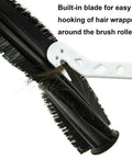 Hair wrapped around brush roller in 10 Pack Replacement Side Brushes And Filters For Shark ION Robot Vacuum Models R85 RV850 S86 S87 S88
