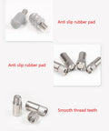 20 Pack Shelf Bracket Pegs Set For Cabinets And Wardrobes Metal Shelf Pins For Easy DIY Install with rubber pad and thread teeth