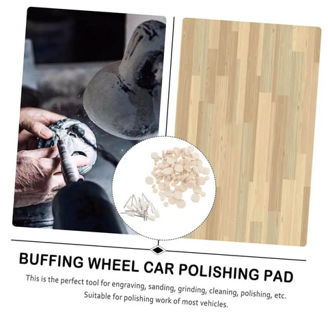 120 Piece Wool Felt Polishing Wheels Kit With Mandrel Shank For Rotary Polisher Buffing small parts and tight spots.