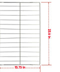 Heavy Duty Oven Rack Replacement For Major Ovens, 24.2 By 16 5 8 Inches, stainless steel with dimensions in inches