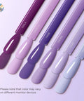 Six Piece Purple Gel Nail Polish Set Dope HEMA Free Lavender Lilac Violet Royal Purple And Dark Blue Soak Off UV LED Gel Kit