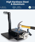 Bead Roller Tool For Tube Beading On Intake And Intercooler Piping Above 5/8 Inch ID, heavy-duty aluminum base, stainless steel components
