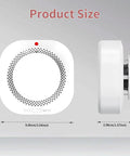 Dual Sensor Photoelectric Smoke Alarm Pack For Home Fire Safety With Easy Test And Mute Button And Low Battery Warning Fast Response To Fires No Fuss Install 12 Pack, white 9cm x 3.98cm
