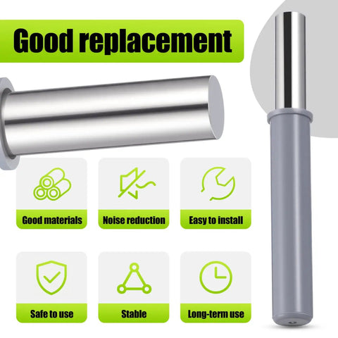 Heavy Duty Hydraulic Door Damper With Dead Silent Soft Close Piston Pump For No Sweat Setup On Bottom Or Side Hinged Trash Laundry Chute Doors Slick Tough Build Straight Out Of The Box - silver piston and cylinder