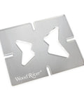 Straight Up Butterfly Router Inlay Template Machined From Thick Clear Acrylic for precise cuts and joint routing in woodworking.