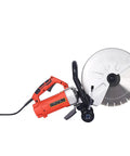 14 Inch Electric Circular Saw Runs Full Blast With A 3000W Motor Delivering 4200 RPM to cut concrete and granite easily.