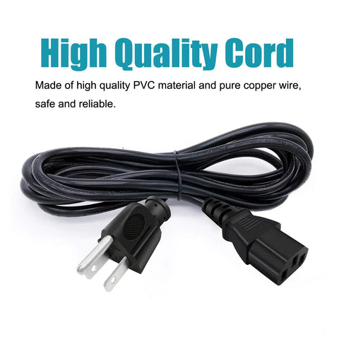 Eight Foot Heavy Duty AC Power Cord With Three Prong NEMA To C13 Plug For Gemini Junior Cutting Embossing Machine, PVC material, reliable.