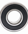 Front view of 2-Pack 6004-2RSH 20x42x12mm Deep Groove Ball Bearing with Double Rubber Seals for precision machinery and hobby projects.