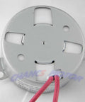 Back view of TYD-50 110V AC Synchronous Motor 8-10 RPM CW CCW Permanent Magnet with metal casing and visible wires.