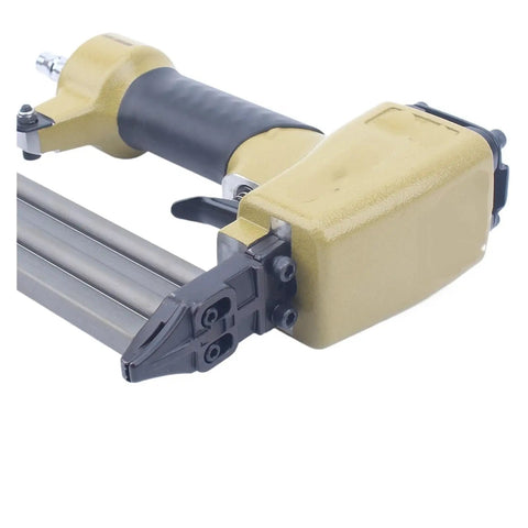 Pro Grade Pneumatic Brad Nailer And Air Powered Deco Stapler Heavy Duty Construction For Woodworking Trim Work Flooring Installations Lightweight Grip Cuts Hand Strain On Long Days Lets You Fly Through Every Job