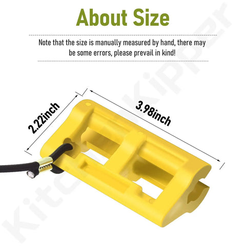 Product dimensions of 4 Inch Outboard Hydraulic Steering Lock For Easy Install Safe Trailering And Transport Boat Motor Steering Clips