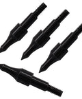 Beefy 12 Pack 100 Grain Archery Field Points For 5 16 Inch Arrows Practice Arrow Tips For Recurve Compound Bow And Crossbow Black
