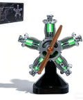 Five Cylinder Radial Engine Model Kit That Actually Runs With LED Lights 1:5 Scale aircraft engine on stand with box