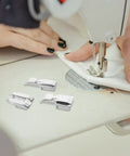 Sewing machine with must have dope 5 piece multifunctional sewing machine presser foot set with adjustable invisible zipper foot for home use.
